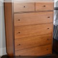 F32. Crate and Barrel dresser. 50.5"h x 36"w x 20.5"d 